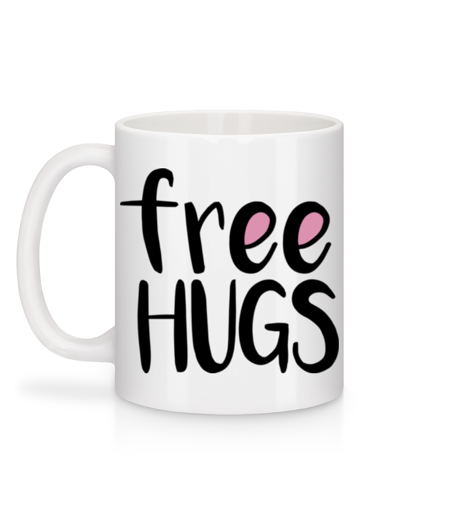 Free Hugs - Mug en céramique blanc - Blanc - Derrière