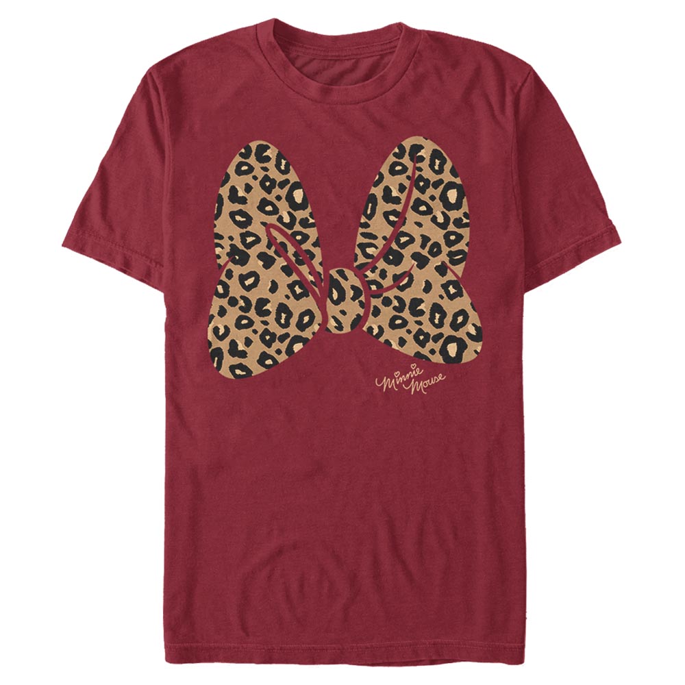 Disney Classics - Mickey Mouse - Minnie Mouse Animal Print Bow - Homme T-shirt