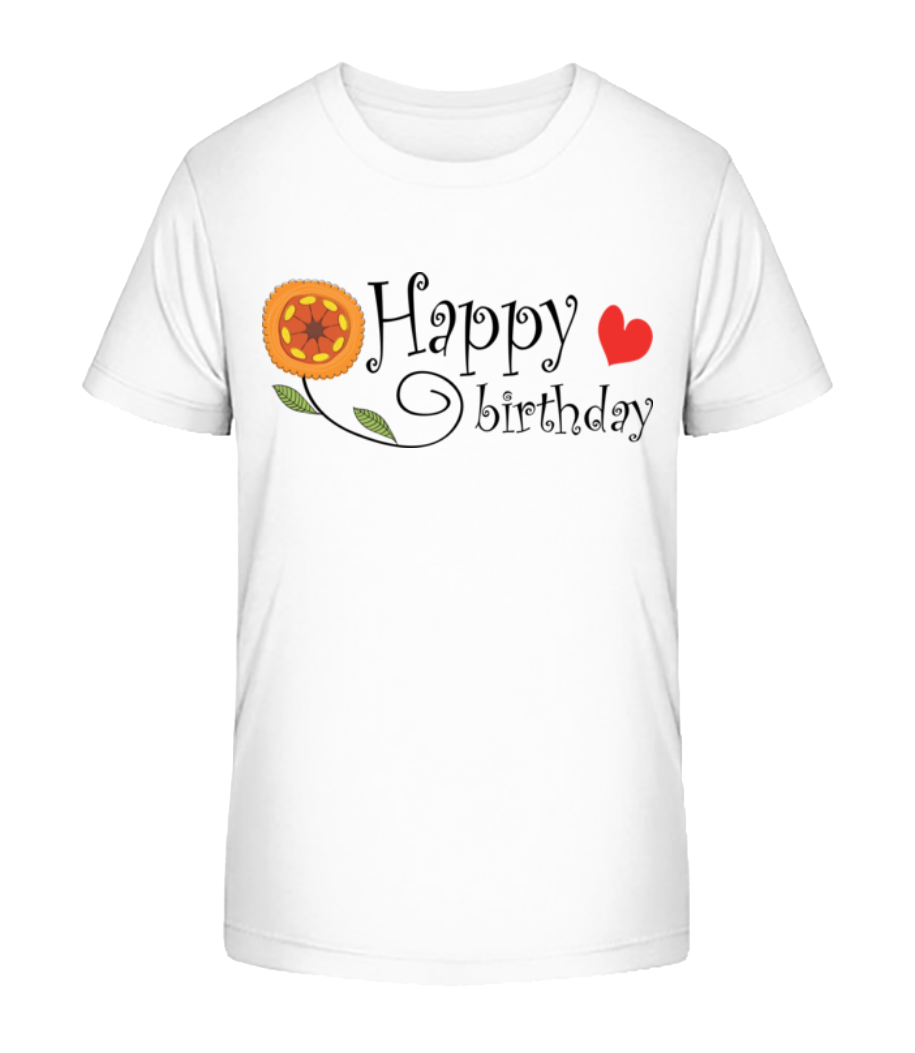 Happy Birthday Fleur · T-shirt bio Enfant Stanley Stella 2.0