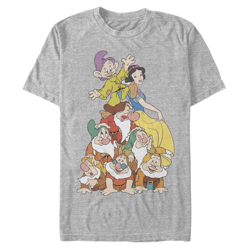 Disney - Blanche-Neige et les Sept Nains - Photo de groupe Squad Dwarf Stack - Homme T-shirt