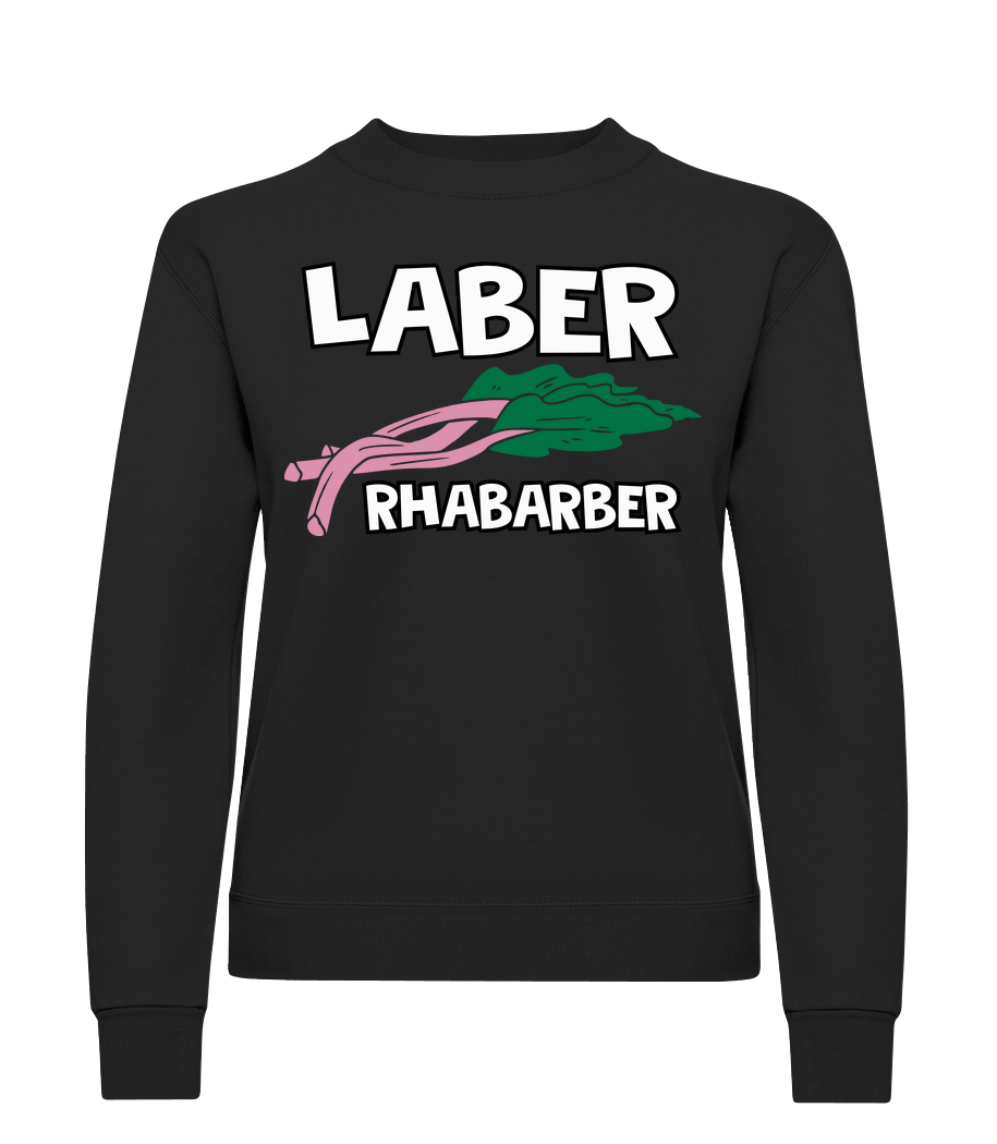 Vorschau: Laber Rhabarber - Frauen Pullover - Schwarz - Vorn