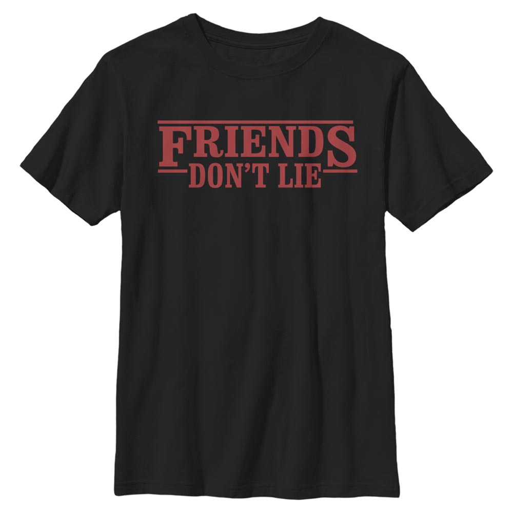 Netflix - Stranger Things - Quote Friends Dont Lie - Enfant T-shirt