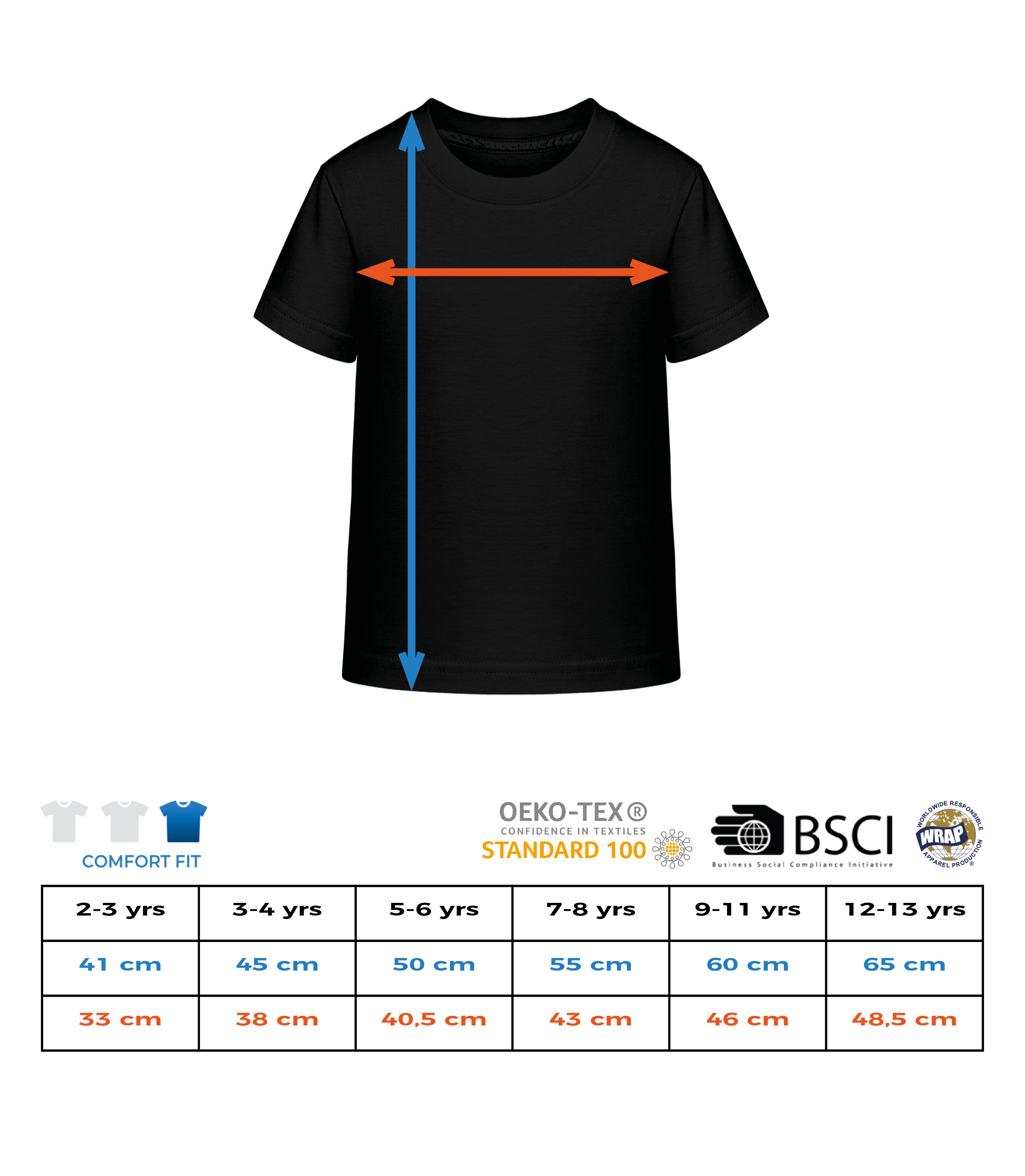 Aperçu: Disney Classics - Artemis Fowl - Schematic - Enfant T-shirt - Tableau des tailles