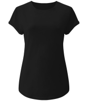 Frauen Bio T-Shirt EarthPositive - Schwarz - Vorne