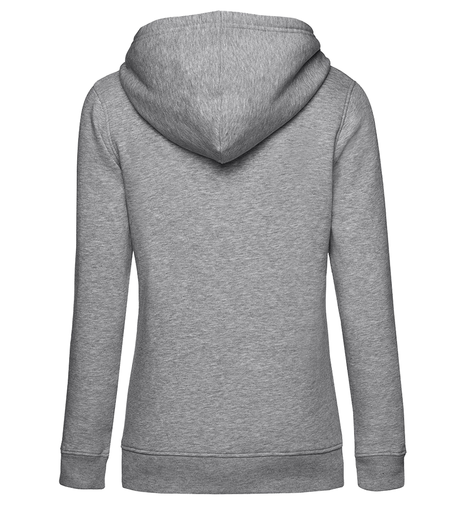 Aperçu: Sweat à capuche Femme à poches latérales - Gris chiné - Derrière