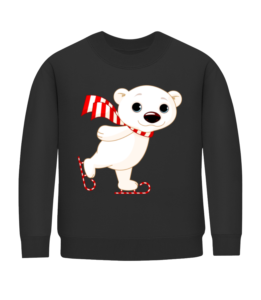 Patin À Glace Ours Polaire · Sweatshirt Enfant
