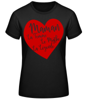 Maman - La Légende - T-shirt standard Femme - Noir - Devant
