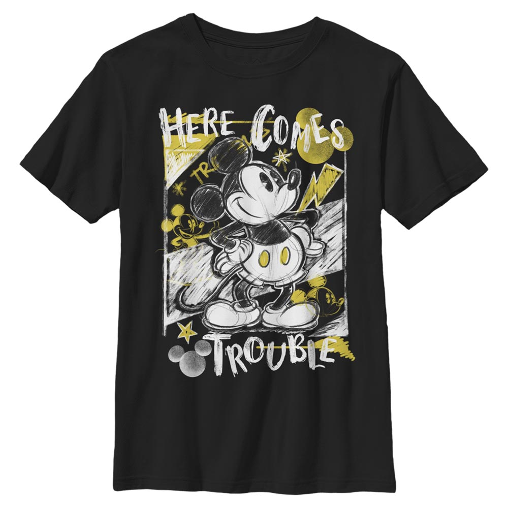 Disney Classics - Mickey Mouse - Mickey Mouse Trouble Comes - Enfant T-shirt