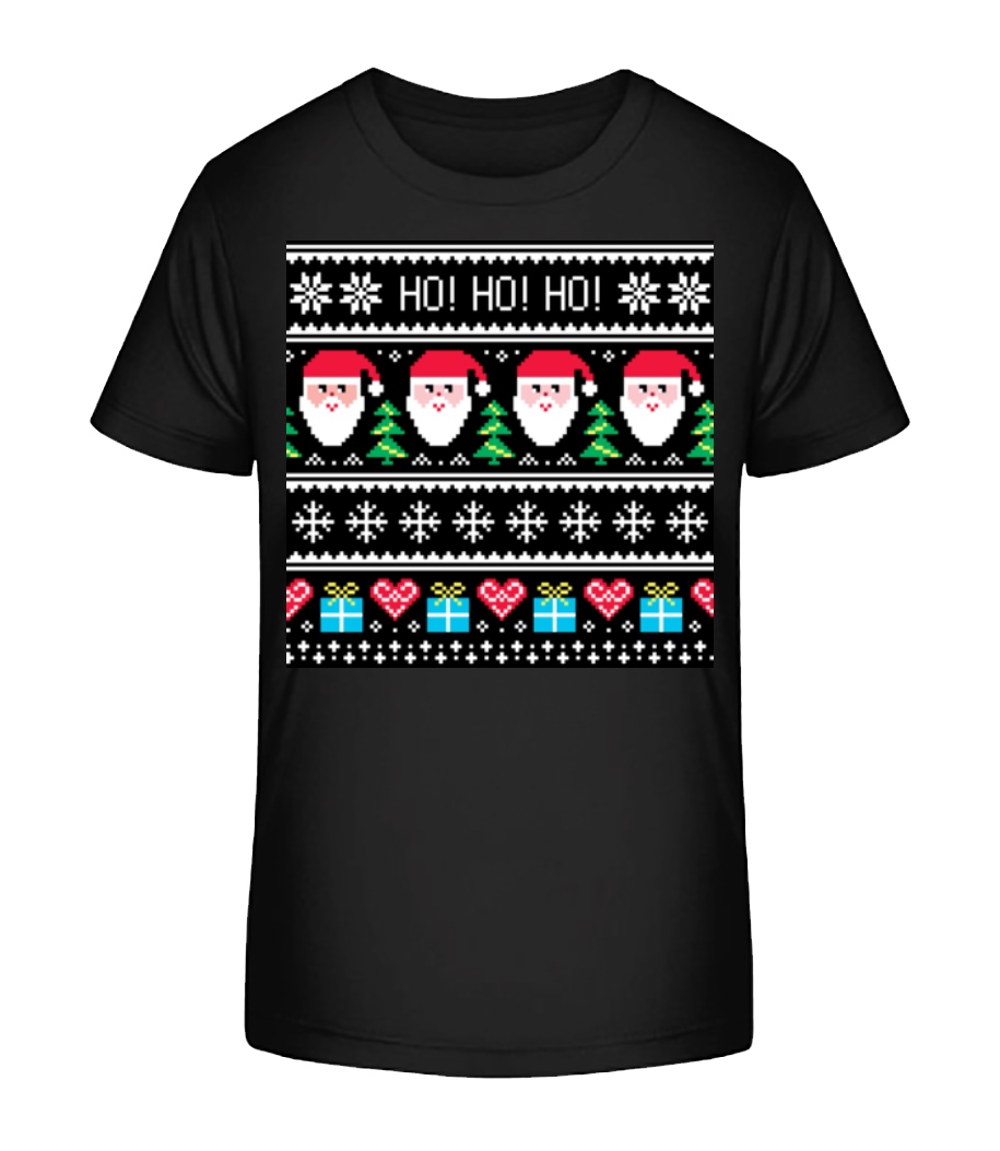 Aperçu: Ugly Ho Ho Ho - T-shirt bio Enfant Stanley Stella 2.0 - Noir - Devant