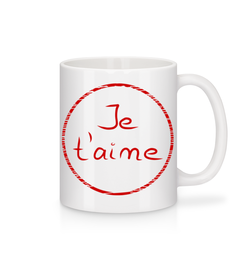 Je T'Aime · Mug en céramique blanc