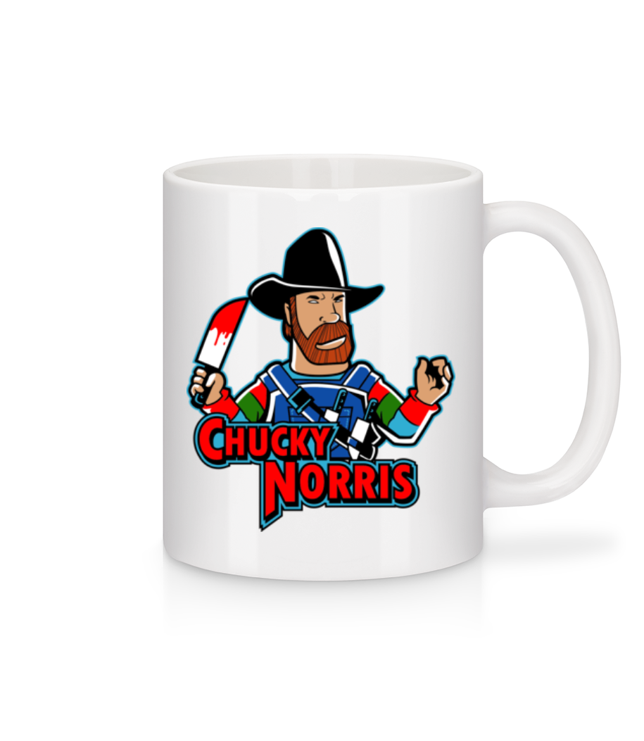 Chucky Norris · Mug en céramique blanc