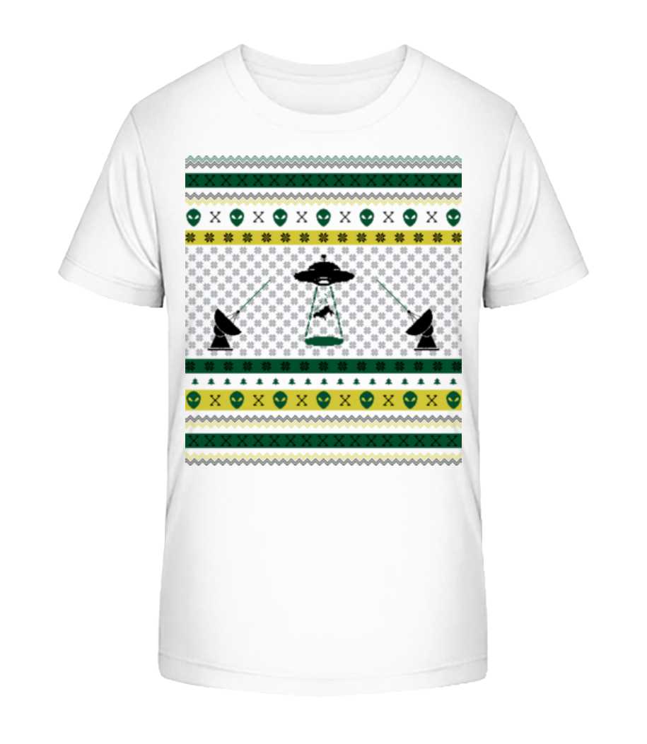 Aperçu: Alien Christmas - T-shirt bio Enfant Stanley Stella 2.0 - Blanc - Devant