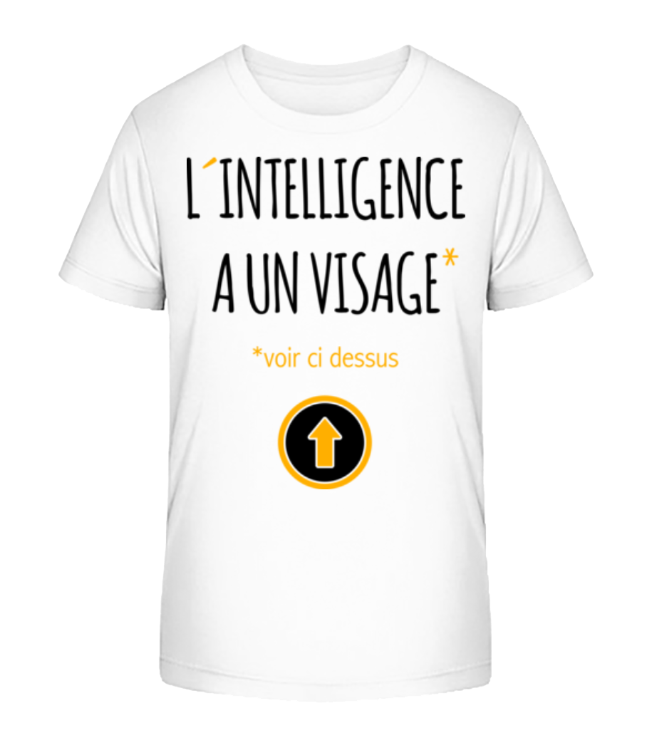L´Intelligence A Un Visage · T-shirt bio Enfant Stanley Stella 2.0