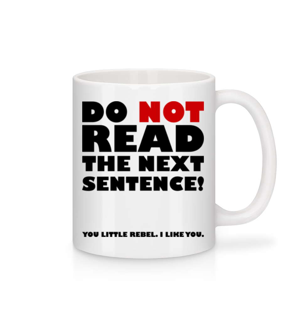 You Little Rebel - I Like You · Mug en céramique blanc