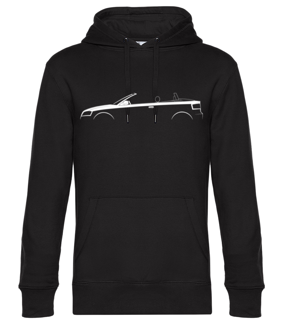 'Audi A3 Cabriolet (8P)' Silhouette - Unisex Premium Hoodie - Schwarz - Vorne