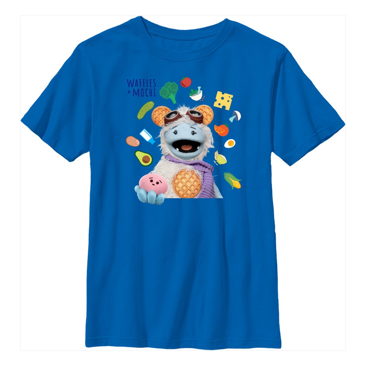 Netflix - Gaufrette et Mochi - Waffles & Mochi Flying Foods - Enfant T-shirt