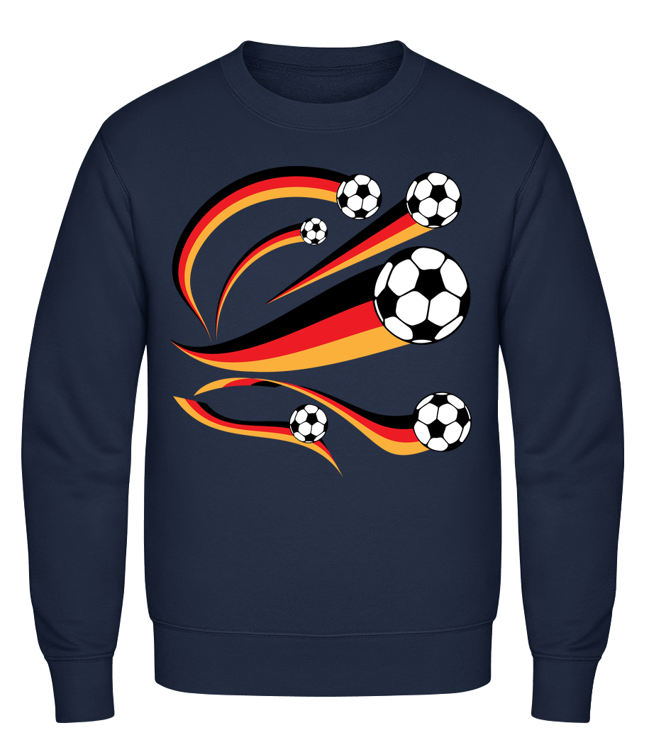 Deutsche Fahnen Mit Fußbällen · Männer Pullover