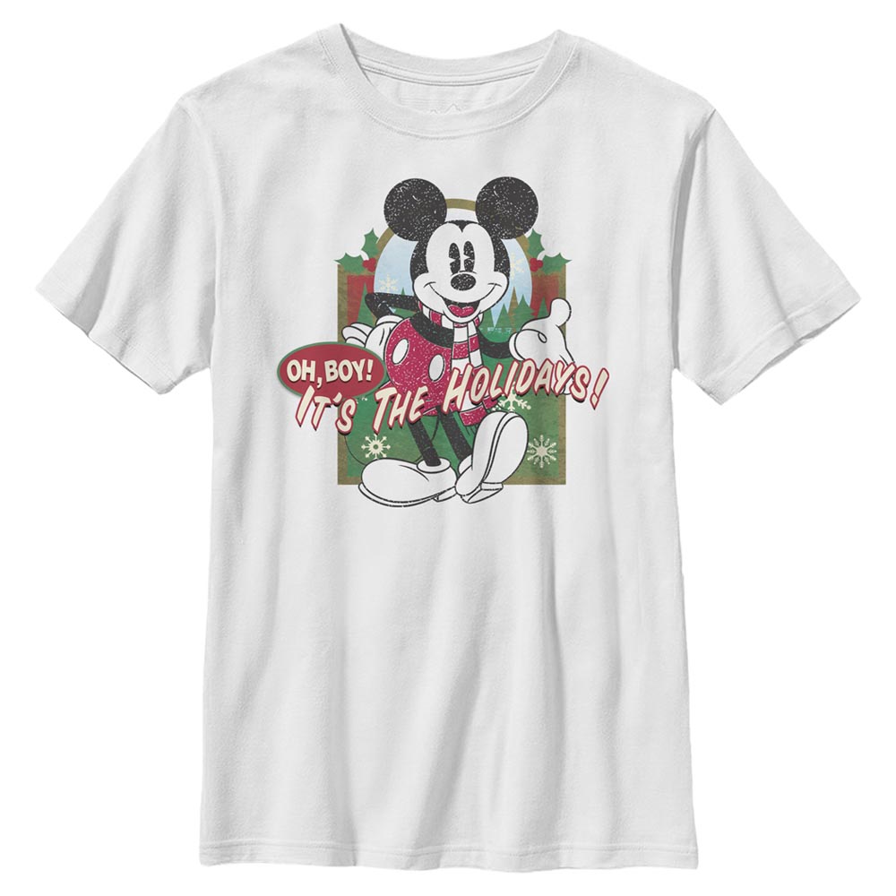 Disney Classics - Mickey Mouse - Mickey Mouse Vintage Holiday Mickey - Christmas - Enfant T-shirt