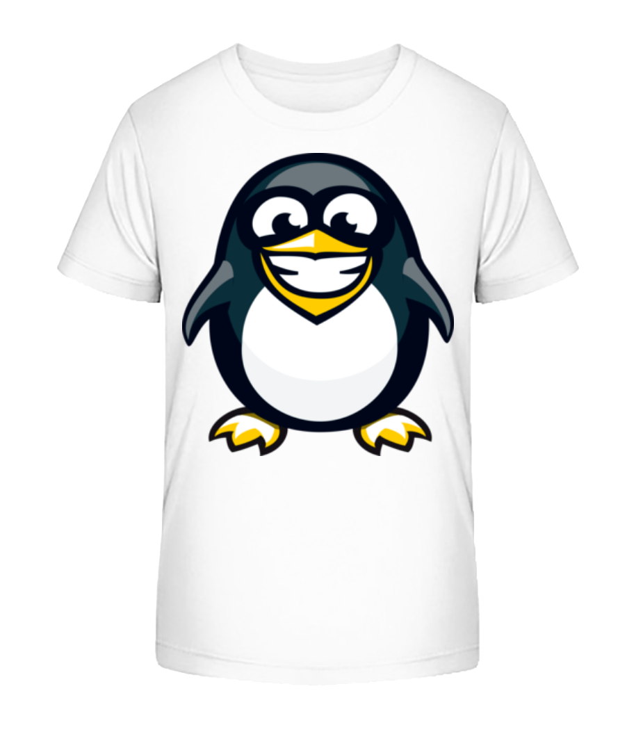 Aperçu: Happy Penguin - T-shirt bio Enfant Stanley Stella 2.0 - Blanc - Devant