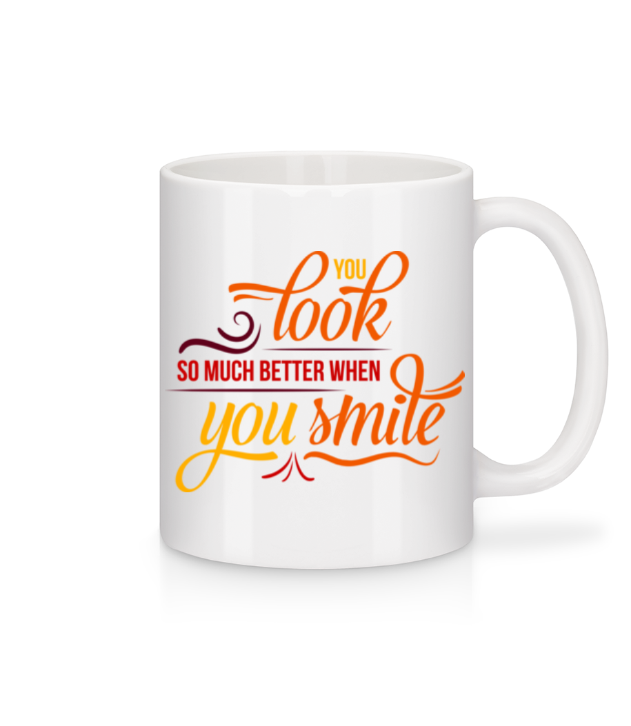 You Look So Much Better When You Smile · Mug en céramique blanc