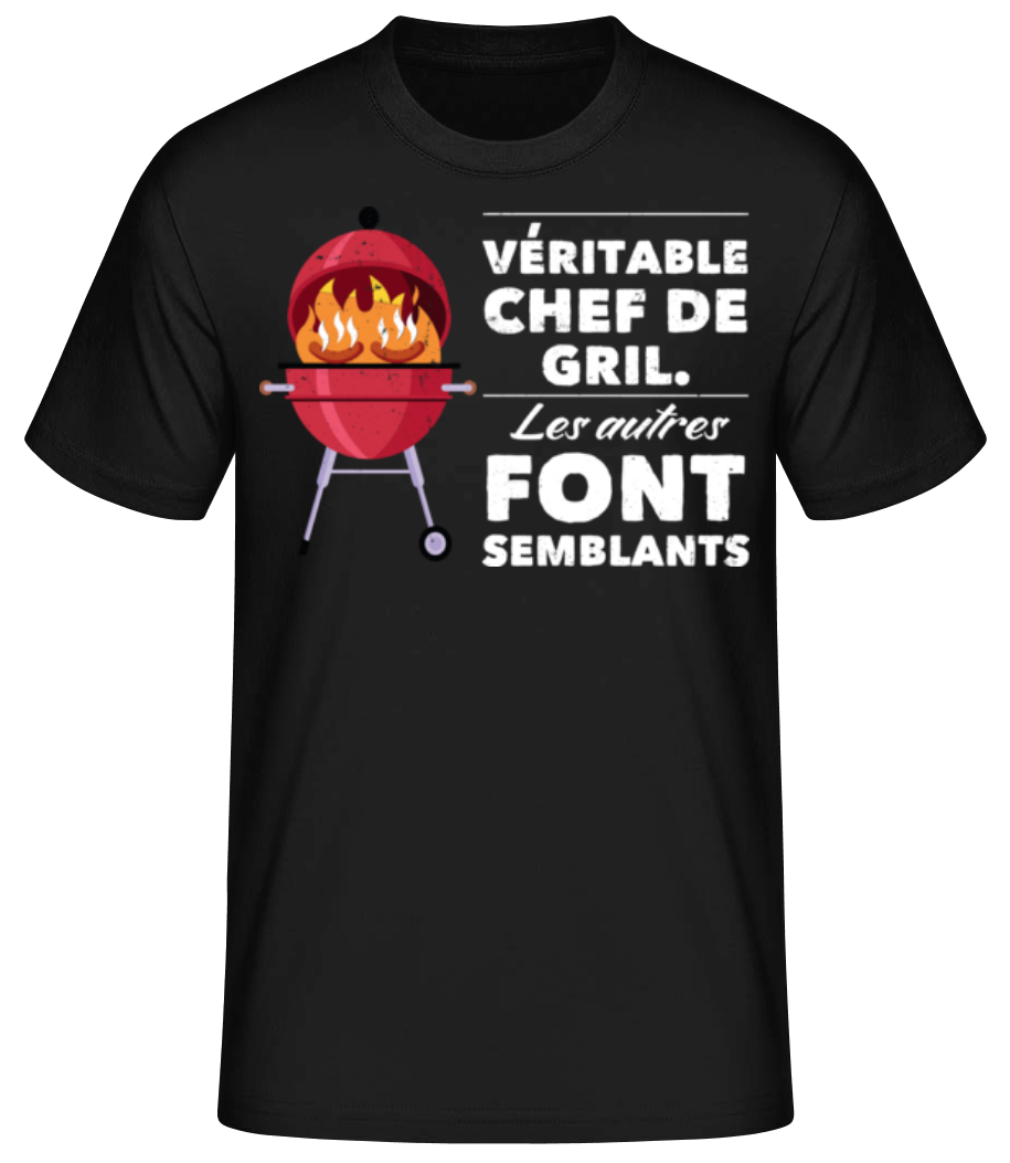 Véritable Chef De Gril · T-shirt standard Homme