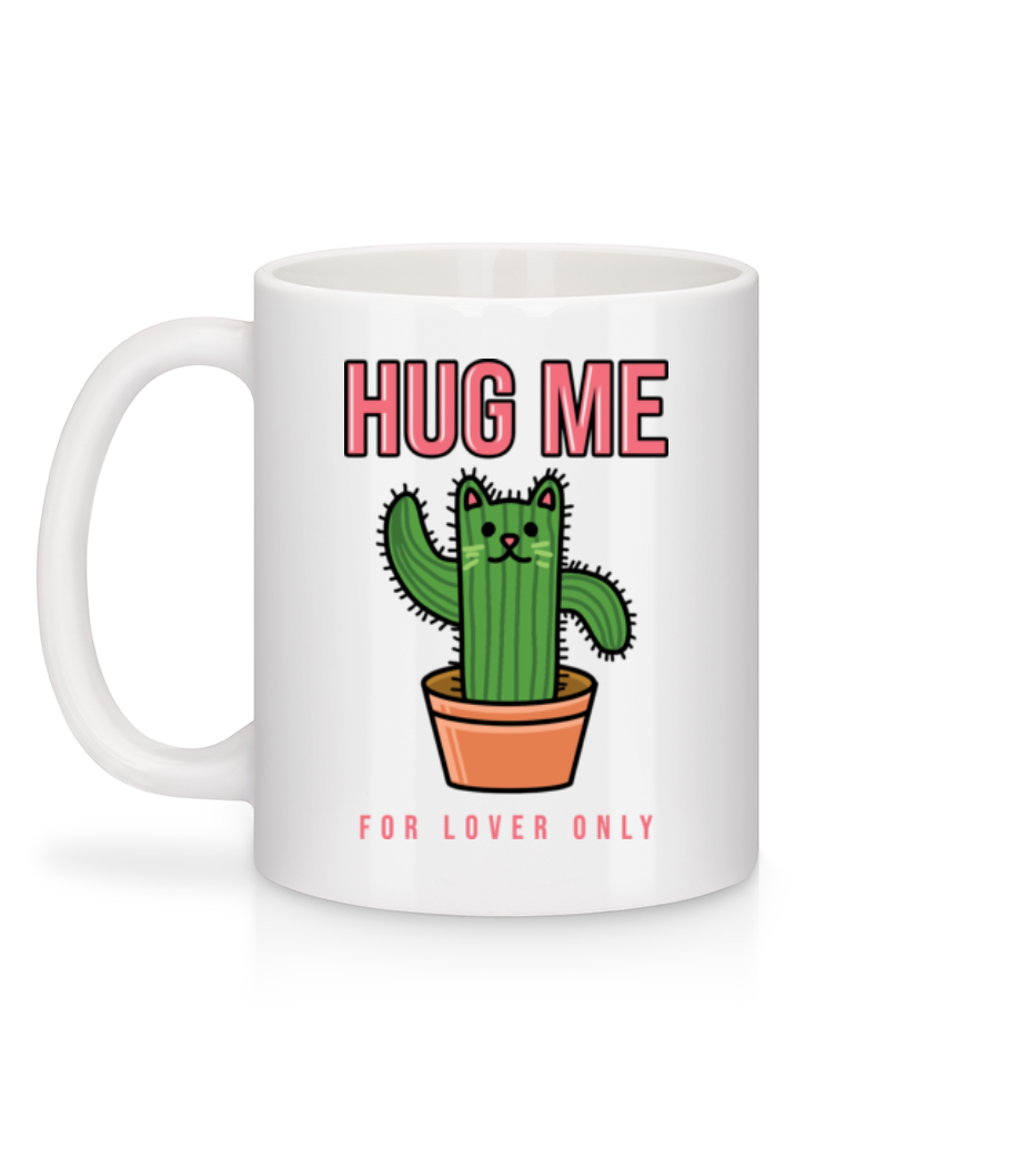 Catus Hug Me - Mug en céramique blanc - Blanc - Derrière