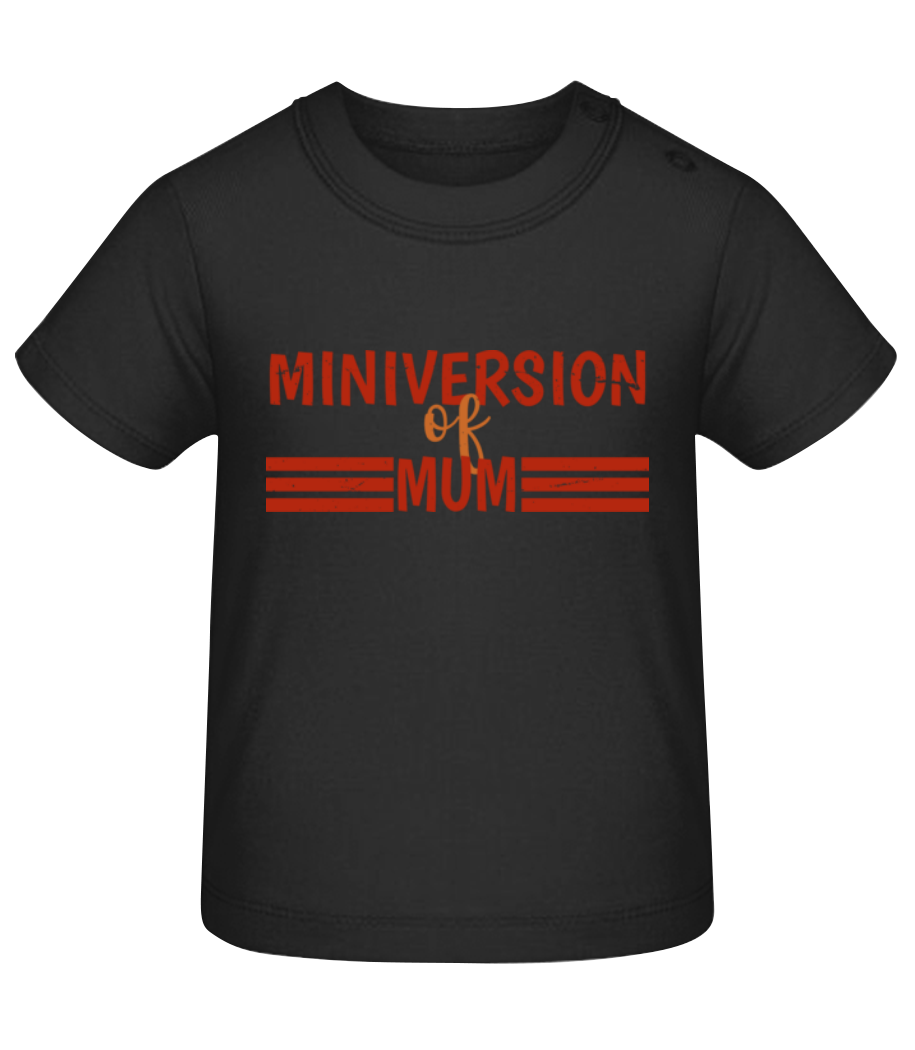 Aperçu: Miniversion Of Mum - T-shirt Bébé - Noir - Devant