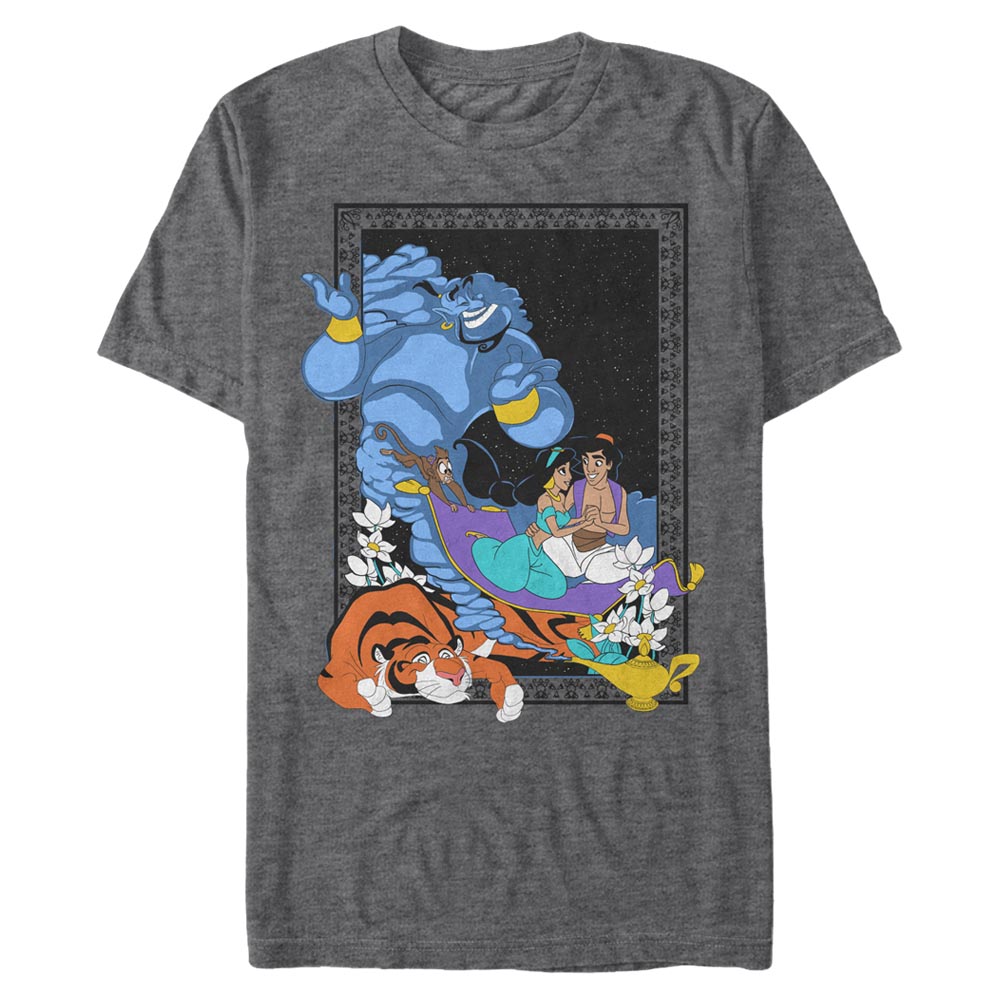 Disney - Aladin - Photo de groupe Poster in the Lamp - Homme T-shirt