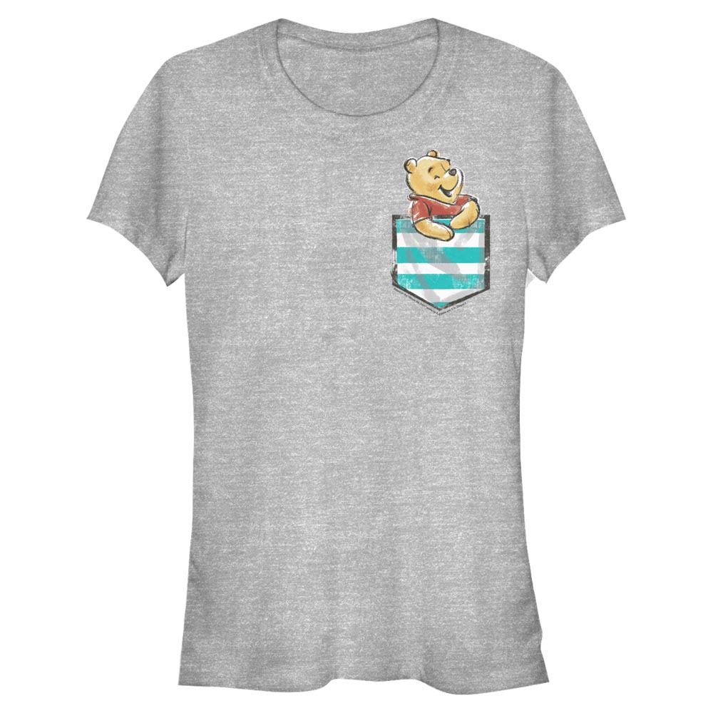 Aperçu: Disney Classics - Winnie l'ourson - Medvídek Pú Pocket Winnie - Femme T-shirt - Gris chiné - Devant