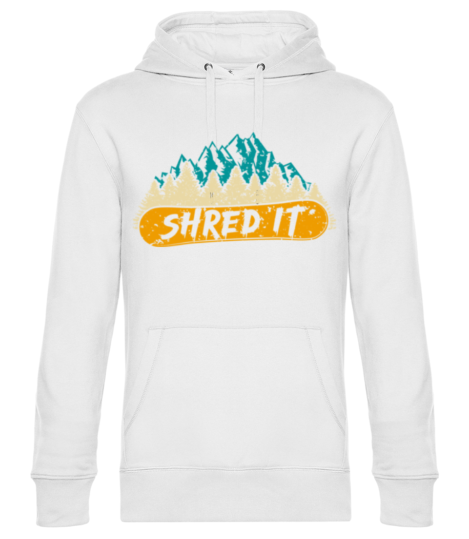Aperçu: Shred It - Sweat à capuche premium Unisexe - Blanc - Devant