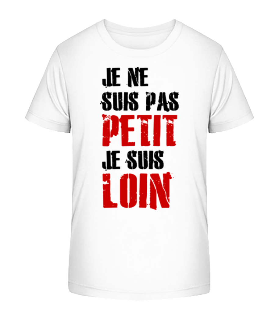 Aperçu: Je Ne Suis Pas Petit - T-shirt bio Enfant Stanley Stella 2.0 - Blanc - Devant