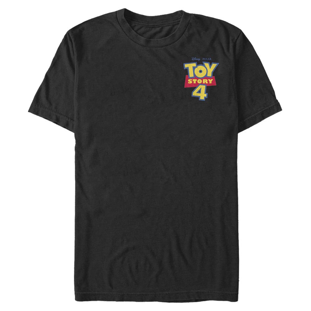 Pixar - Toy Story - Logo Chest Color - Homme T-shirt - Noir - Devant