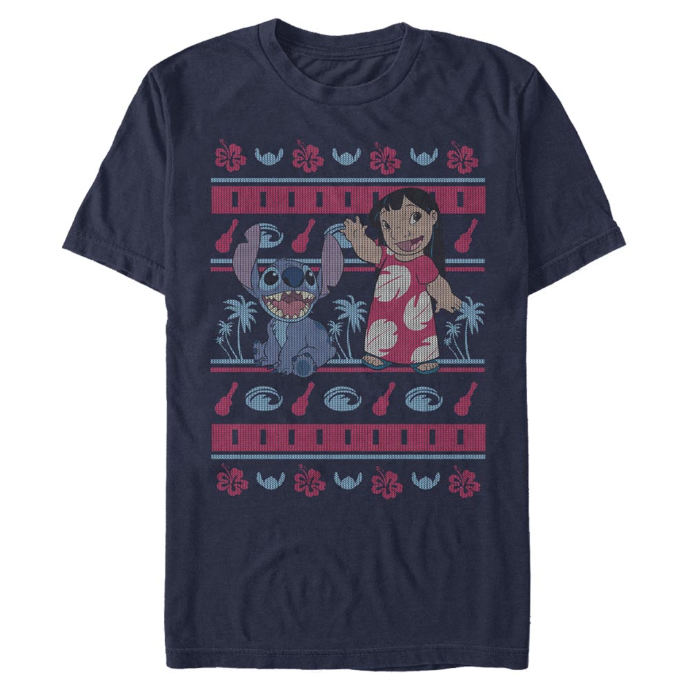 Disney - Lilo & Stitch - Lilo et Stitch Lilo Hawaiian Pattern - Christmas - Homme T-shirt