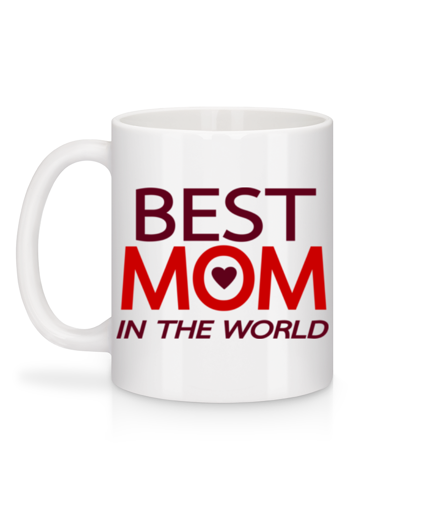Aperçu: Best Mom In The World - Mug en céramique blanc - Blanc - Derrière
