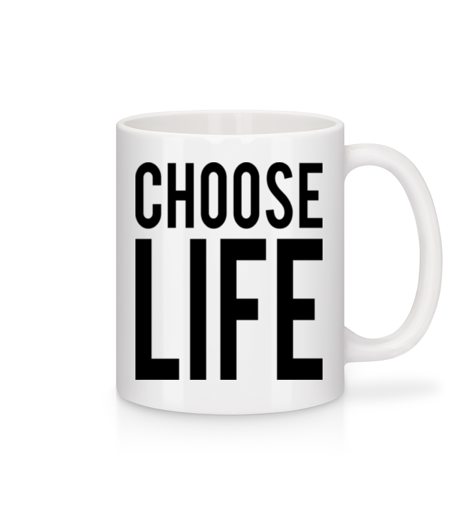 Choose Life · Mug en céramique blanc