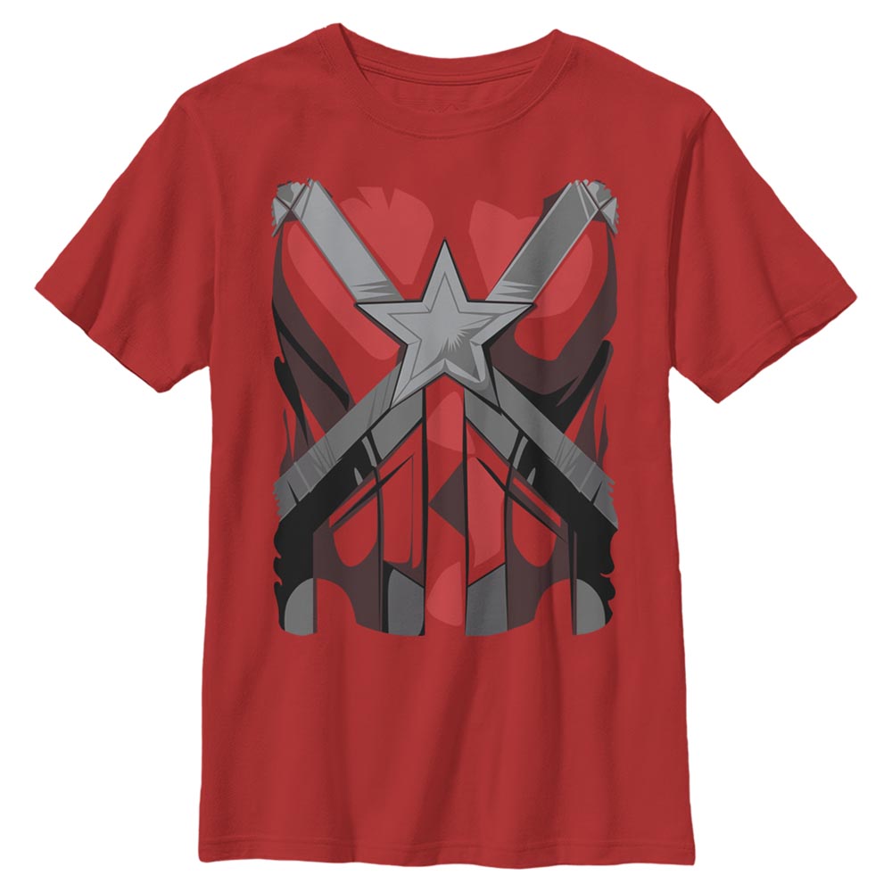 Marvel - Black Widow - Gardien rouge Costume - Enfant T-shirt - Rouge - Devant