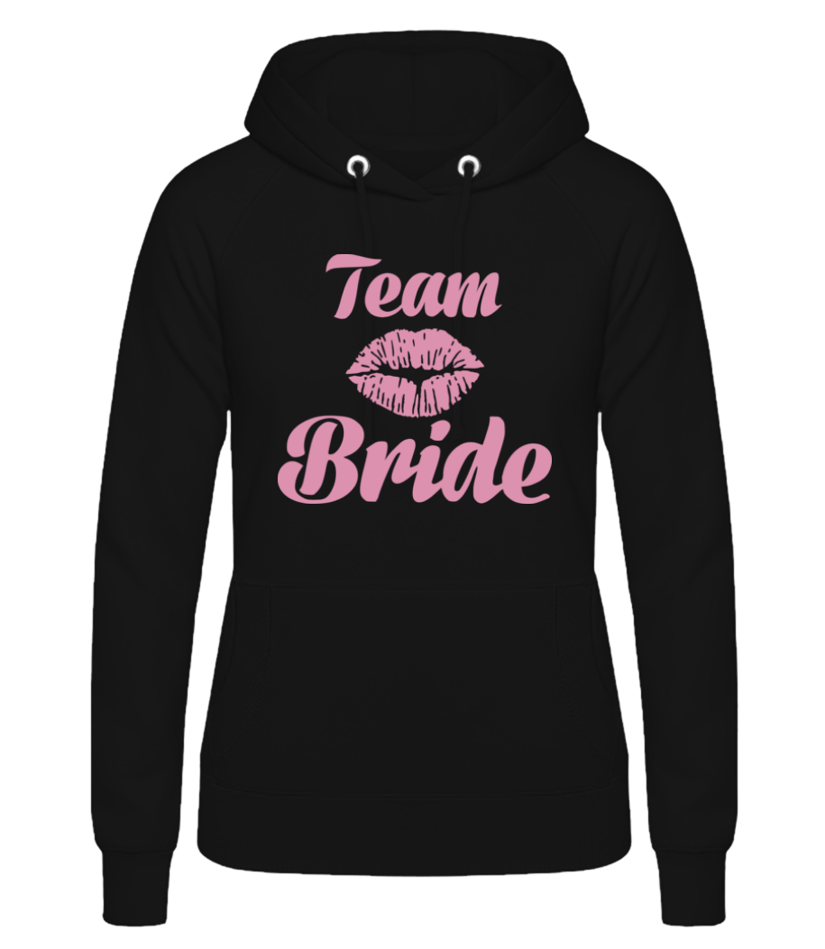 Team Bride Kiss · Sweat à capuche basique pour femme