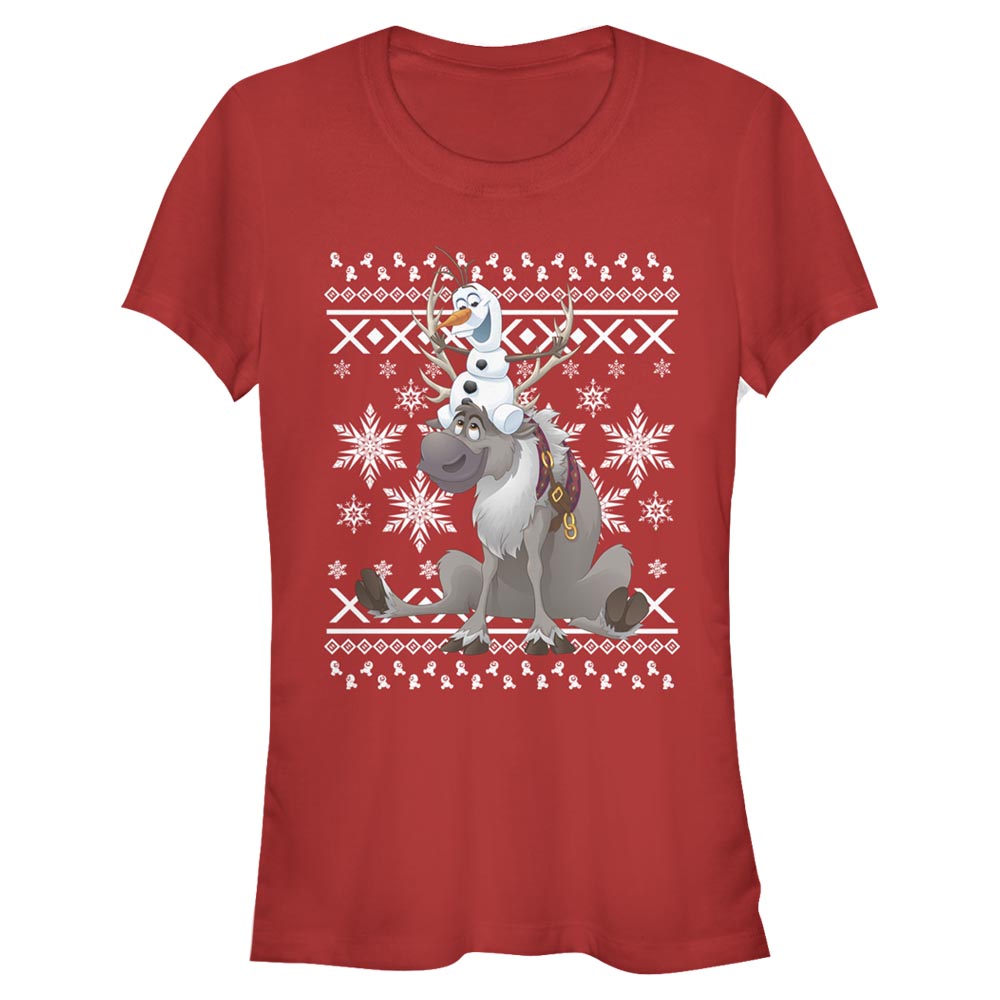 Disney - La Reine des neiges - Olaf & Sven Sven and Olaf Friends - Christmas - Femme T-shirt