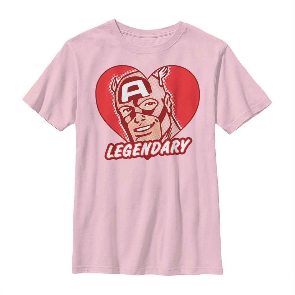 Marvel - Avengers - Captain America Legends - Valentine's Day - Enfant T-shirt