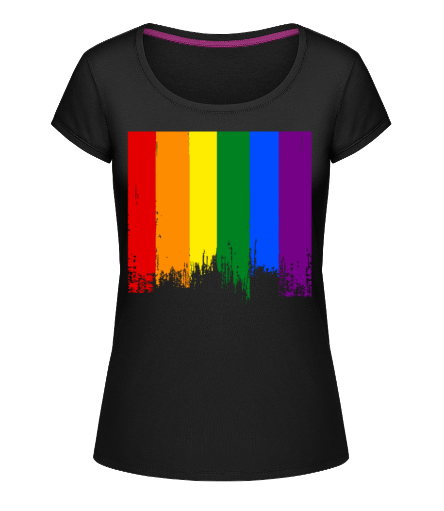 Coup De Pinceau LGBTQ · T-shirt col en U Femme