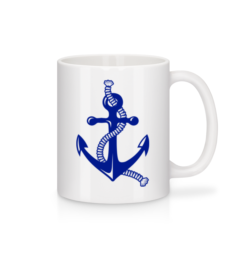 Ancre Avec Corde · Mug en céramique blanc