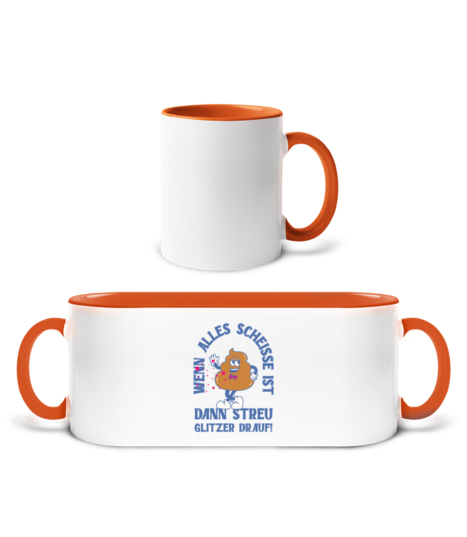 Weiß / Orange