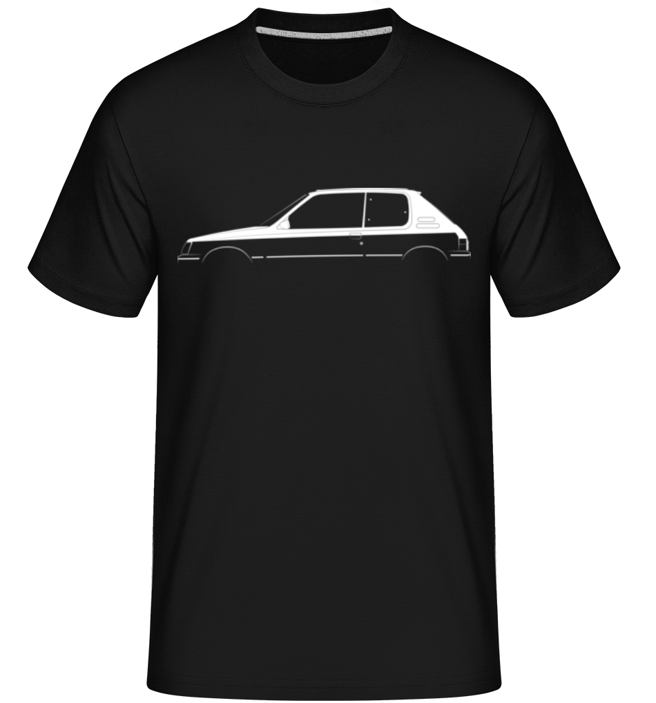 Aperçu: 'Peugeot 205 GTI' Silhouette -  T-Shirt Shirtinator homme - Noir - Devant