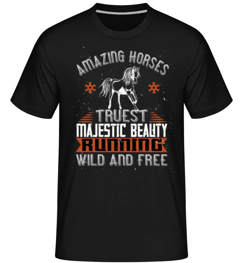 Amazing Horses Running Wild And Free ·  T-Shirt Shirtinator homme