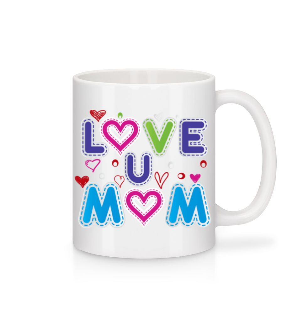 Mom Love · Mug en céramique blanc