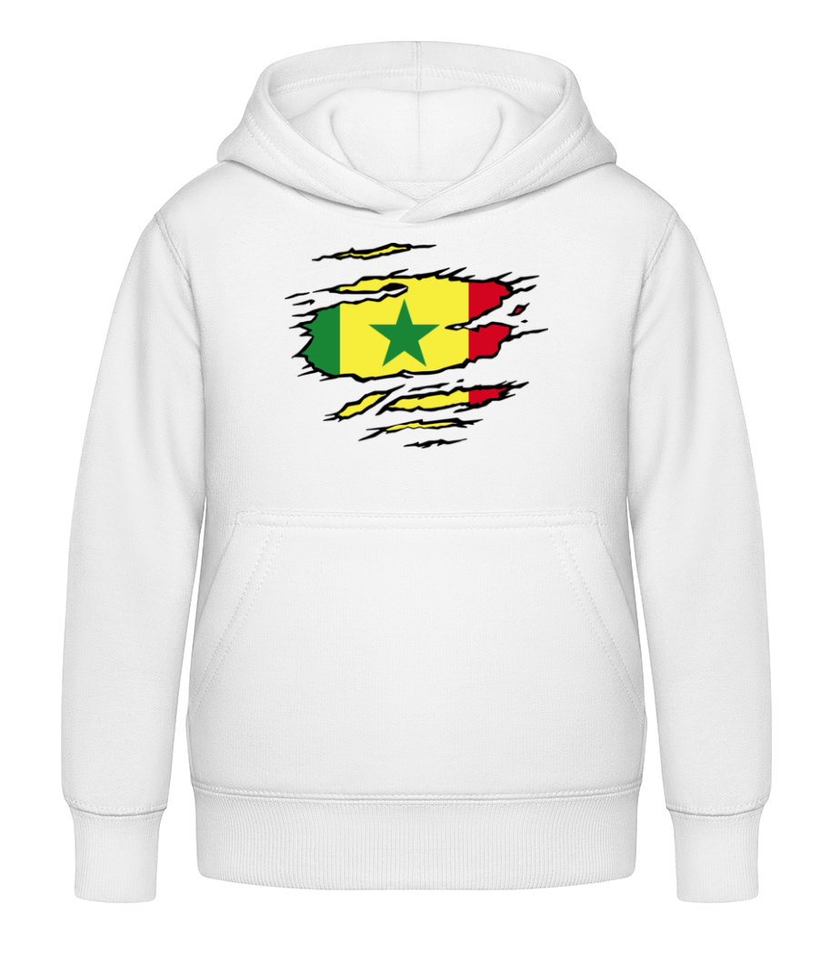 Drapeau déchiré Sénégal · Sweat à capuche Enfant