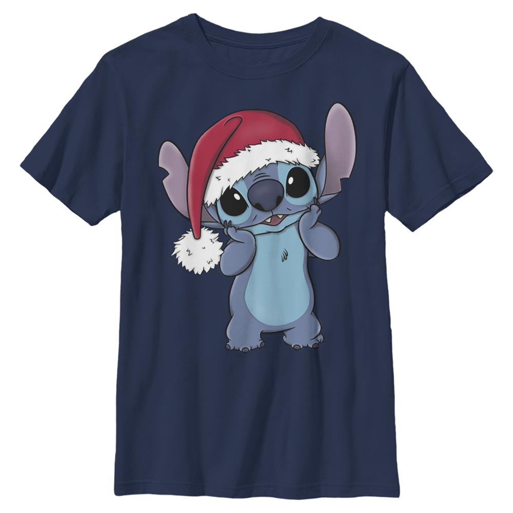 Disney Classics - Lilo & Stitch - Stitch Wearing Santa Hat - Christmas - Enfant T-shirt
