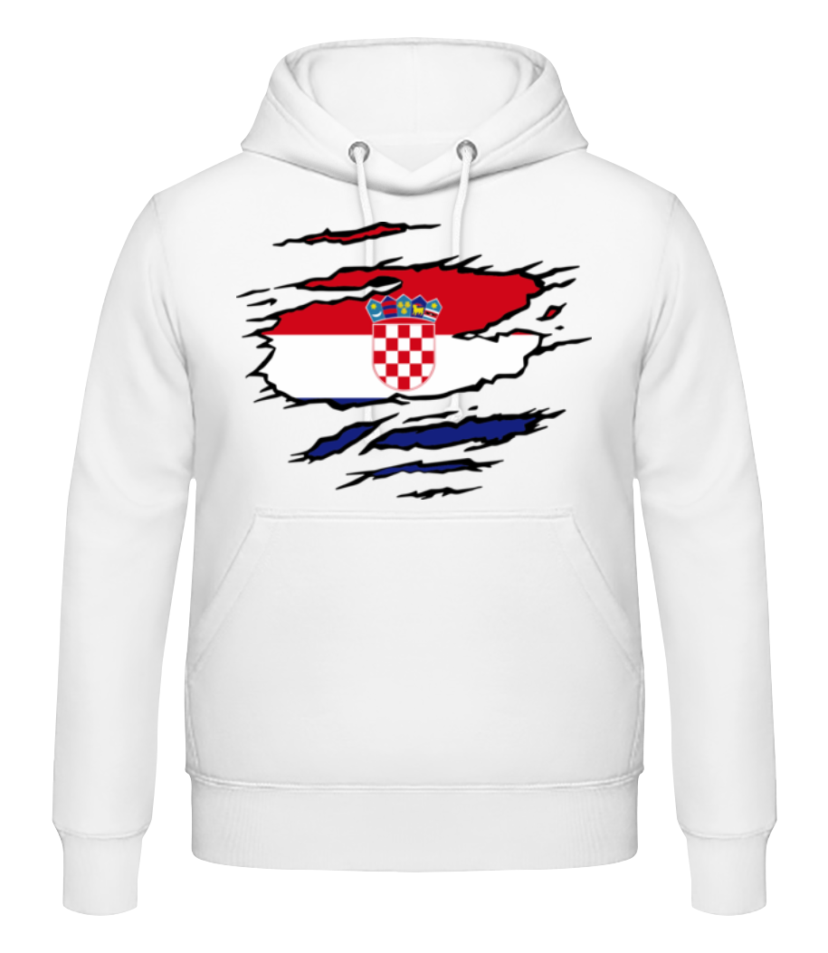 Drapeau mûré Croatie · Sweat à capuche Homme
