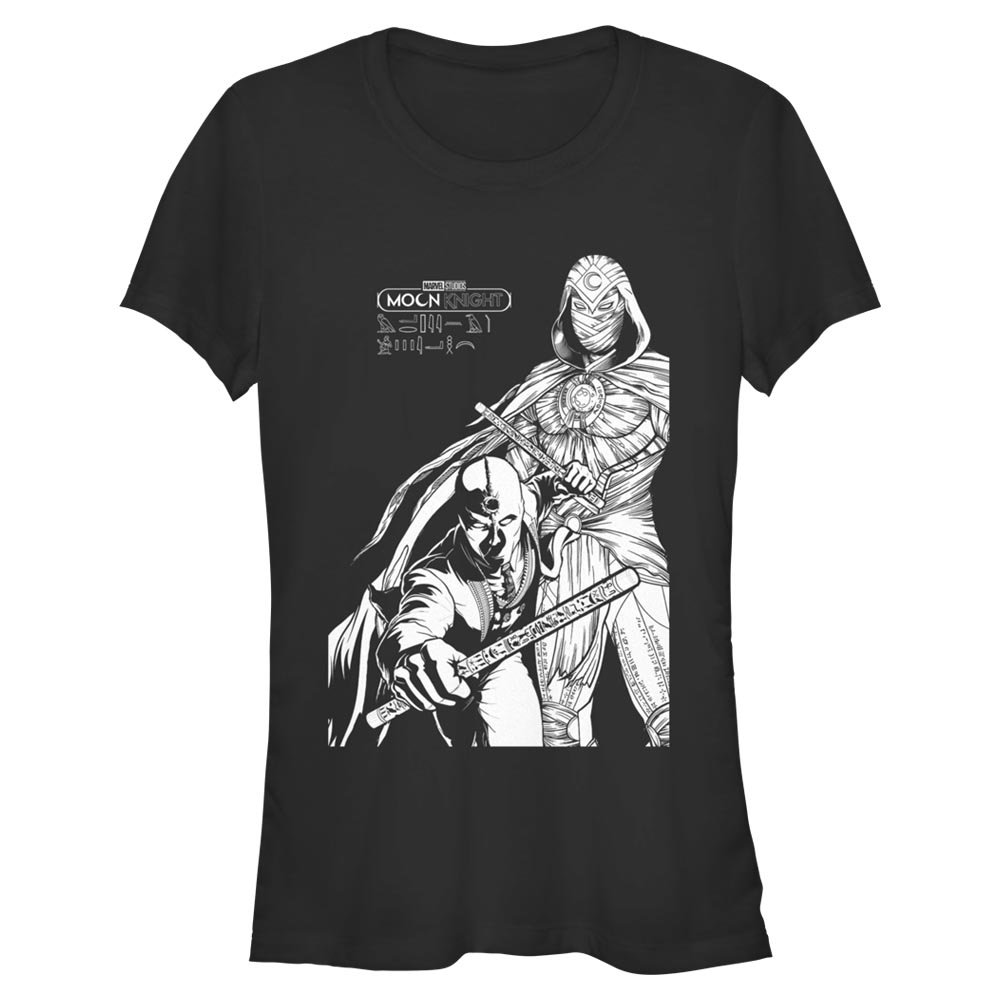 Marvel - Moon Knight - Moon Knight Mk Line Art Duo - Frauen T-Shirt