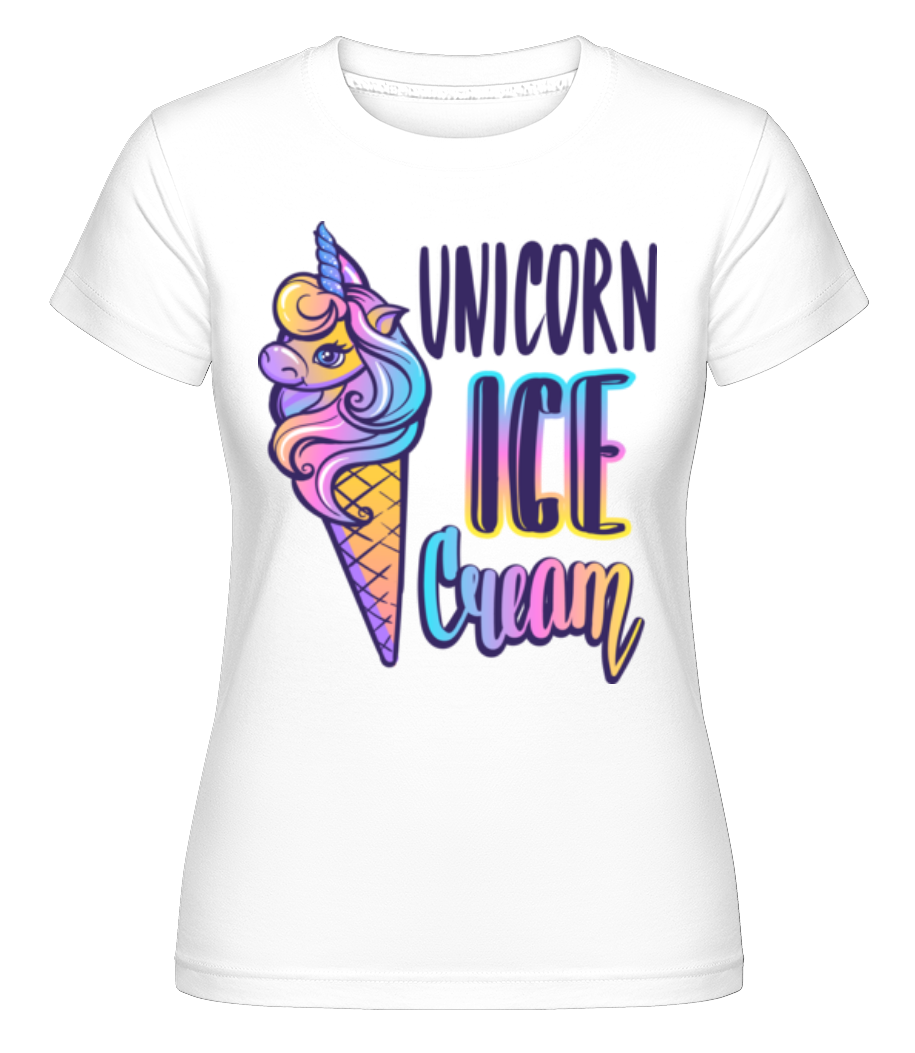 Unicorn Ice Cream ·  T-shirt Shirtinator femme